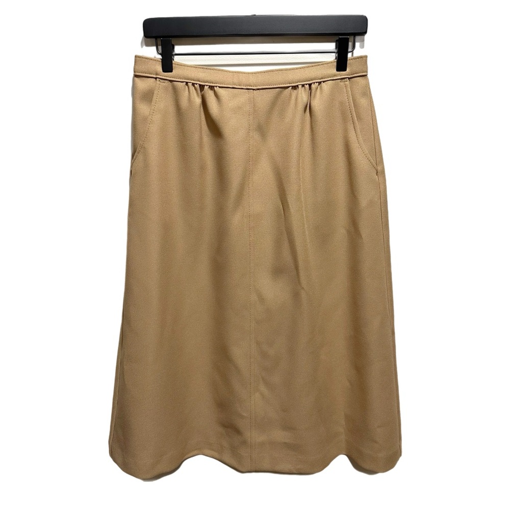 Vintage 70s Levis / Levi Strauss & Co Khaki Tan Women’s Secretary Skirt